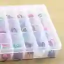 Caja Organizadora Plástica Con 24 Compartimentos Fijos