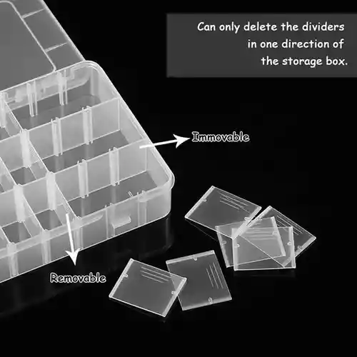 Caja Organizadora Plástica Con 10 Compartimentos Intercambiables