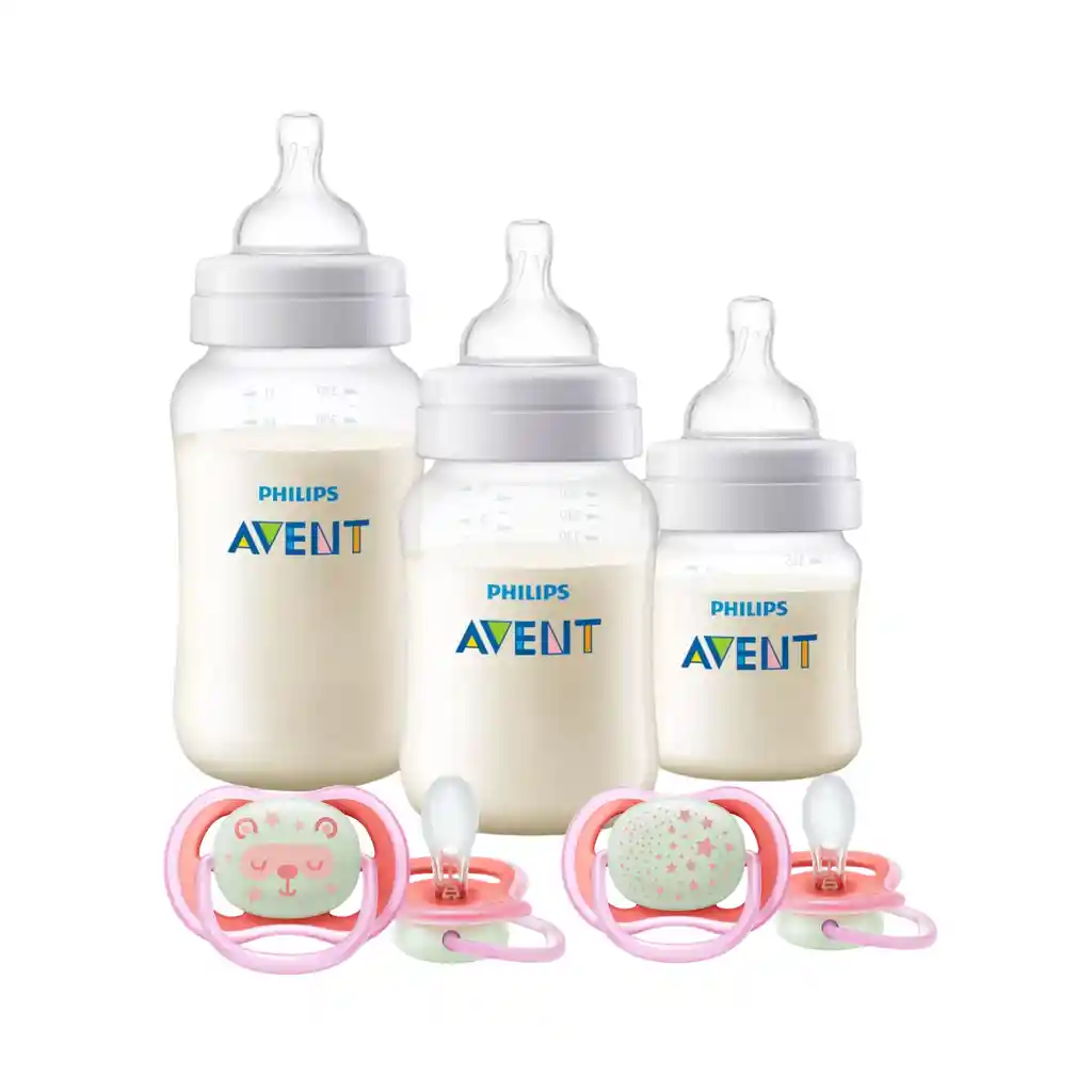 Set Avent 3 Mamaderas-chupetes 6-18m Nocturnos