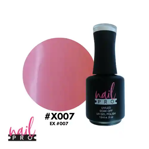 Esmalte Permanente Nail Pro X007 (rosa Chicle)