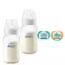 2 Mamaderas Anticolic 330 Ml + 2 Chupetes 6-18m Tortuga