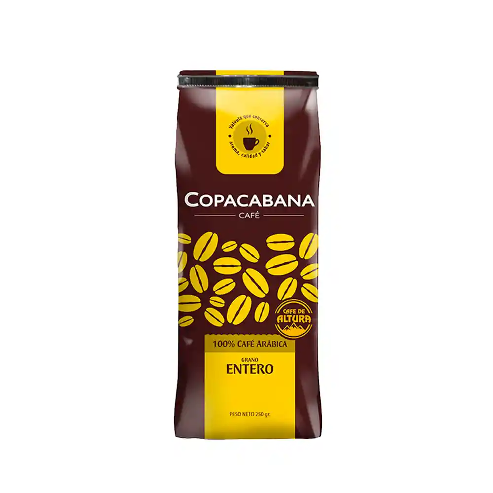 Cafe Grano Entero Copacabana 250gr