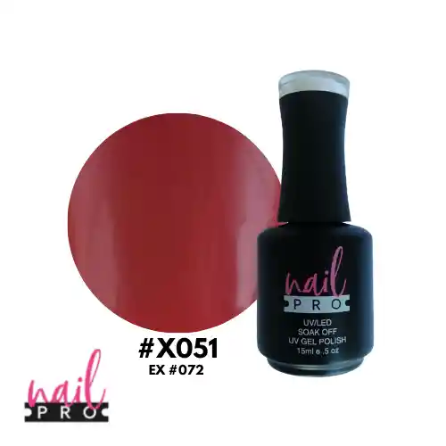 Nail Pro Esmalte Permanente X051 Ladrillo