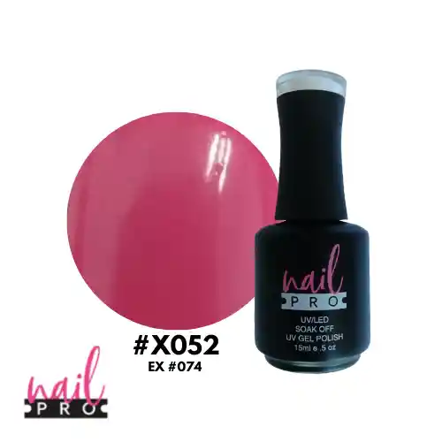 Nail Pro Esmalte Permanente X052 Fucsia Pastel