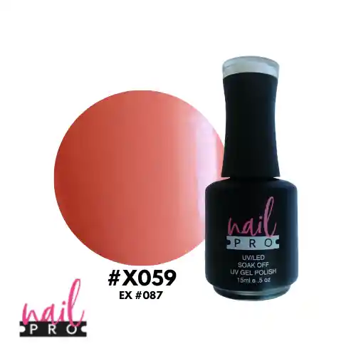 Nail Pro Esmalte Permanente X059 Damasco Pastel