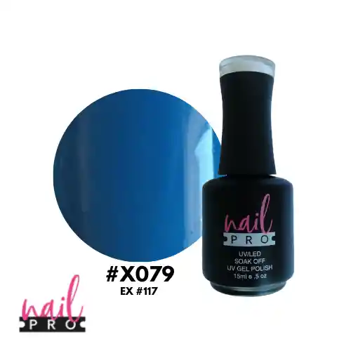 Nail Pro Esmalte Permanente X079 Azul Turquesa