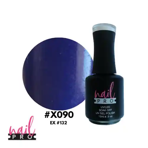 Nail Pro Esmalte Permanente X090 Azul Marino