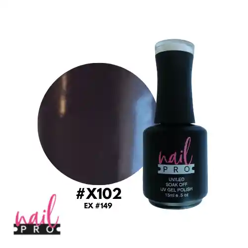 Nail Pro Esmalte Permanente X102 Café Burdeo