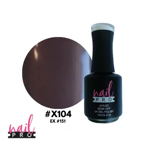 Nail Pro Esmalte Permanente X104 Café Tronco Oscuro