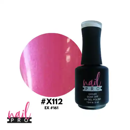 Nail Pro Esmalte Permanente X112 Rosado Perlado