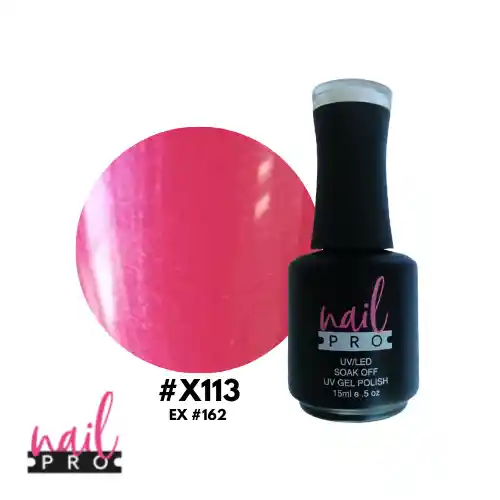 Nail Pro Esmalte Permanente X113 Rosa Perlado