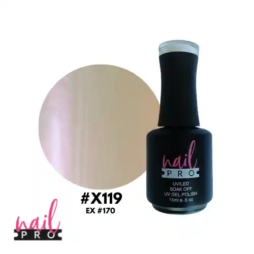 Nail Pro Esmalte Permanente X119 Perlado Nacar