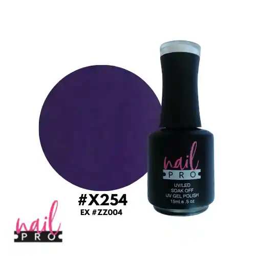 Nail Pro Esmalte Permanente X254 Morado