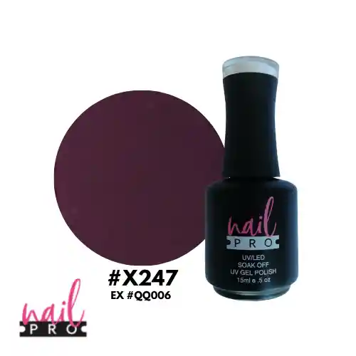 Nail Pro Esmalte Permanente X247 Morado Uva