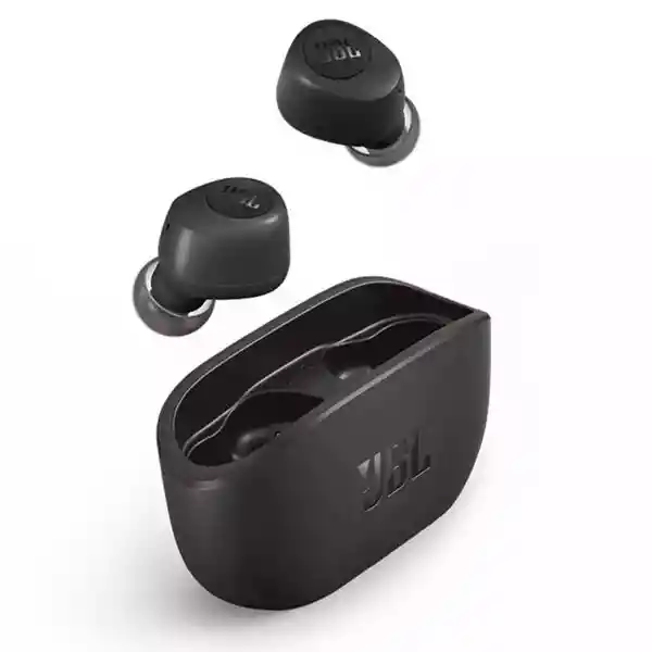 Audífonos Jbl Inalámbricos Bluetooth In Ear Tws Wave Buds Negro