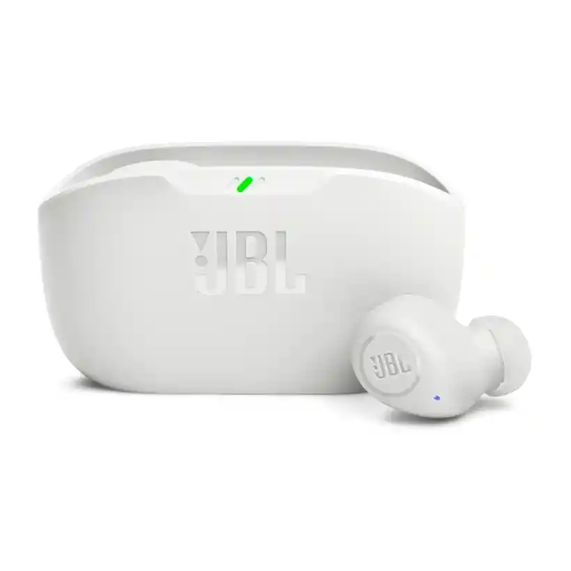 Audífonos Jbl Inalámbricos Bluetooth In Ear Tws Wave Buds Blanco