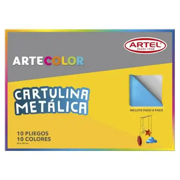 Estuche Artecolor Cartulina Metálica Artel 10unds