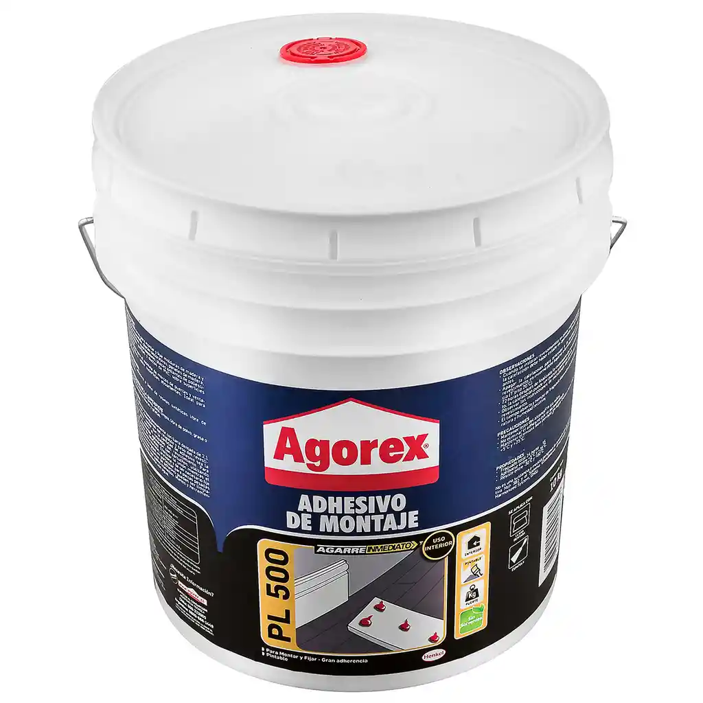 Adhesivo De Montaje Pl 500 Agorex 10 Kg