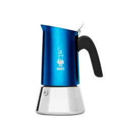 Cafetera Italiana De Acero Venus 6 Tazas Azul