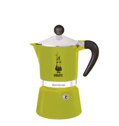 Cafetera Moka Rainbow Verde 3 Tazas