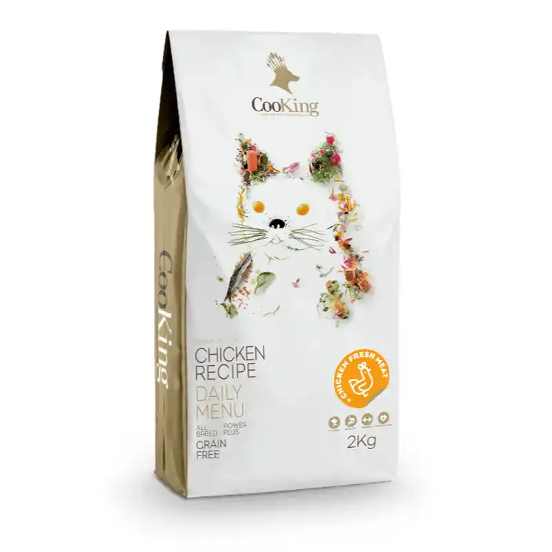 Cooking Grain Free Chicken Gatos 2 Kg