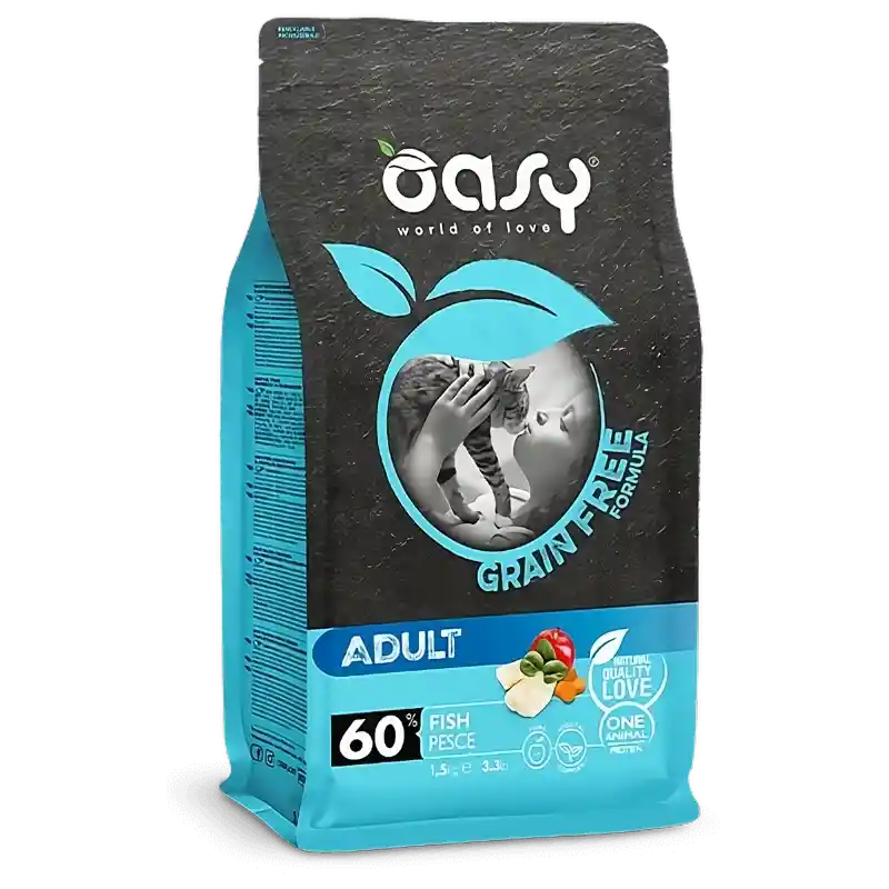 Oasy Gf Adult Fish Gatos 7,5 Kg