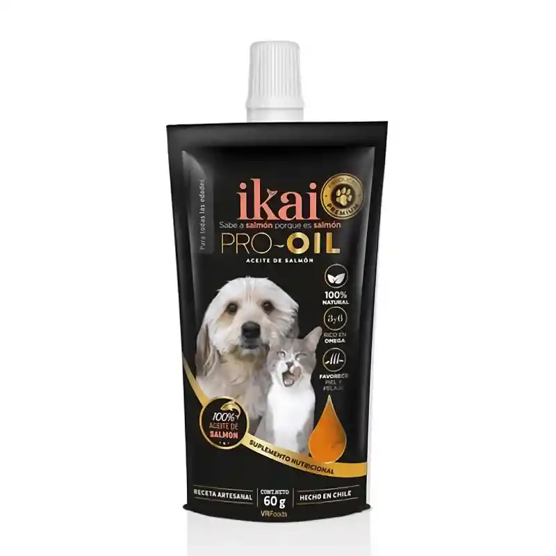 Ikai Aceite De Salmon Para Gatos 60 Gr