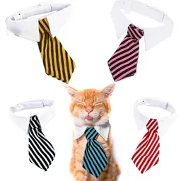 Corbata Para Gatos Color Rojo Con Negro Talla L