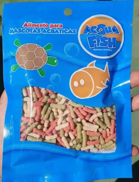 Pellet Flotante Multicolor Para Tortugas Acqua Fish