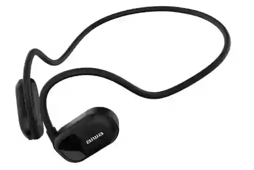 Aiwa Audífono Bluetooth Conducción De Aire Aw-acf1b Negro