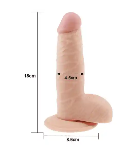 Dildo Lovetoy The Ultra Soft Dude 18 Cm