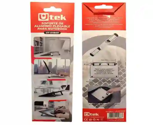 Utek Soporte Adhesivo De Aluminio Plegable Para Notebook Ut-stbar