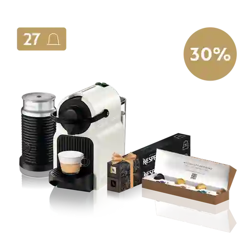 Festive Inissia Blanca Con Espumador 30% Off + 27 Cápsulas