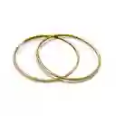 Aros Argolla 50mm Enchapado Oro 18k