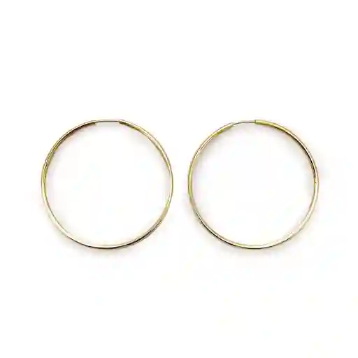 Aros Argolla 50mm Enchapado Oro 18k