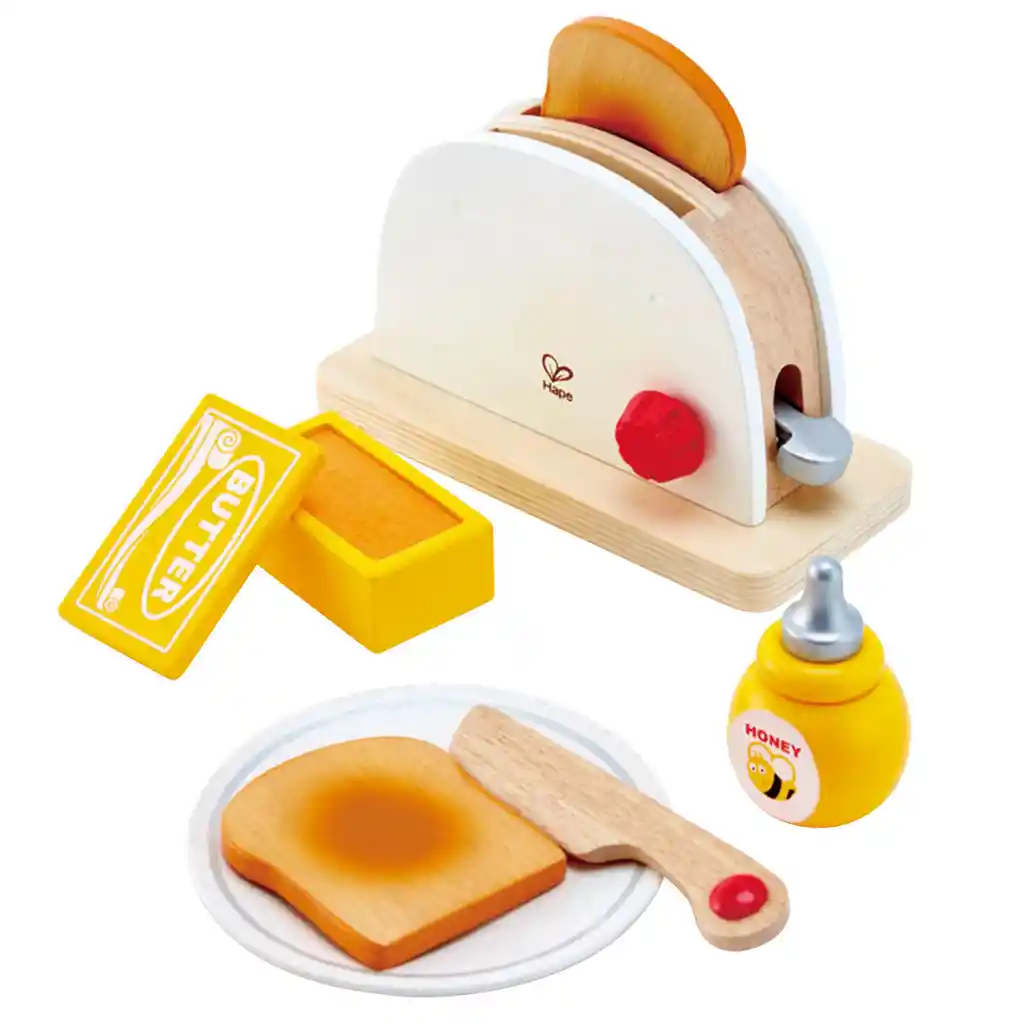 Tostadora De Pan + Accesorios Hape Juguetes De Madera