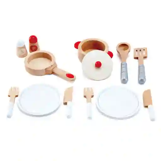 Set De Utensilios De Cocina Hape Juguetes De Madera Hape