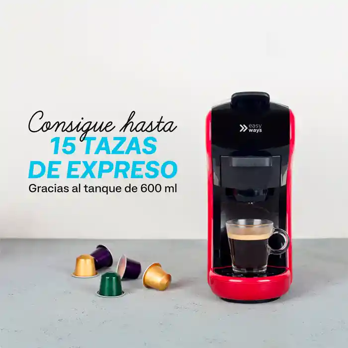 Cafetera Milano Coffee 3 En 1 Rojo Easyways