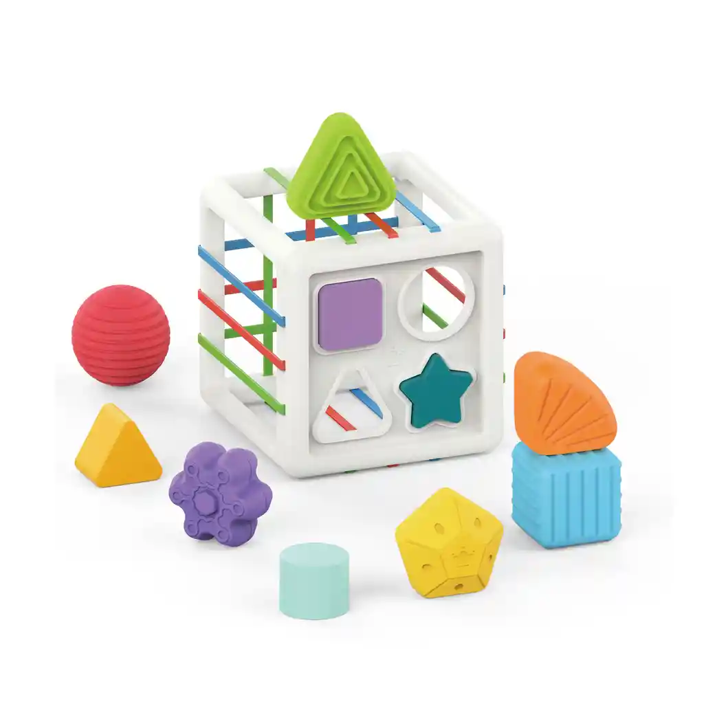 Cubo De Encaje Y Sensorial Montessori Huanger