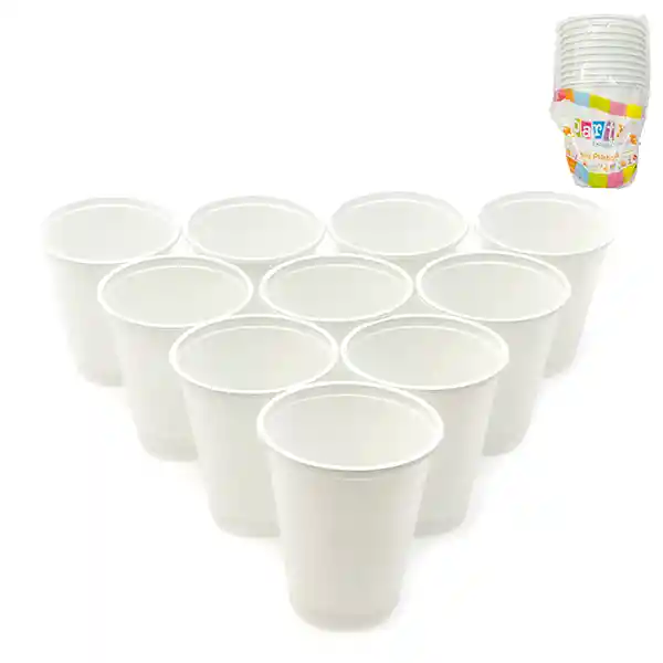 Vaso Blanco 10 Unidades