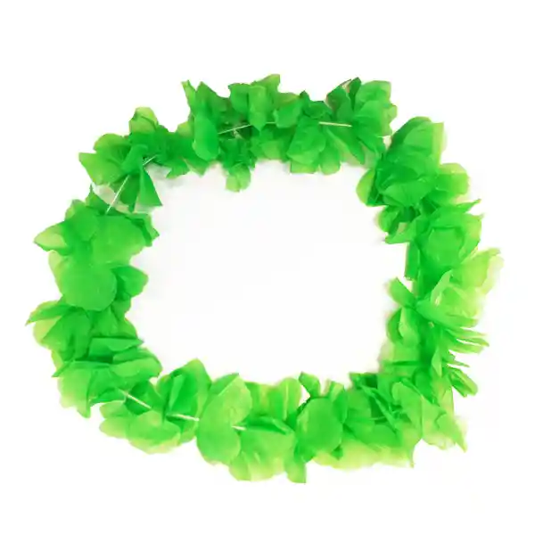 Collar Hawai Neon Verde 10 Cm