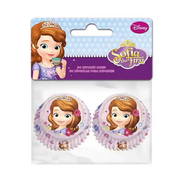 Set Capsulas Mini Cupcakes Sofia 6 Unidades