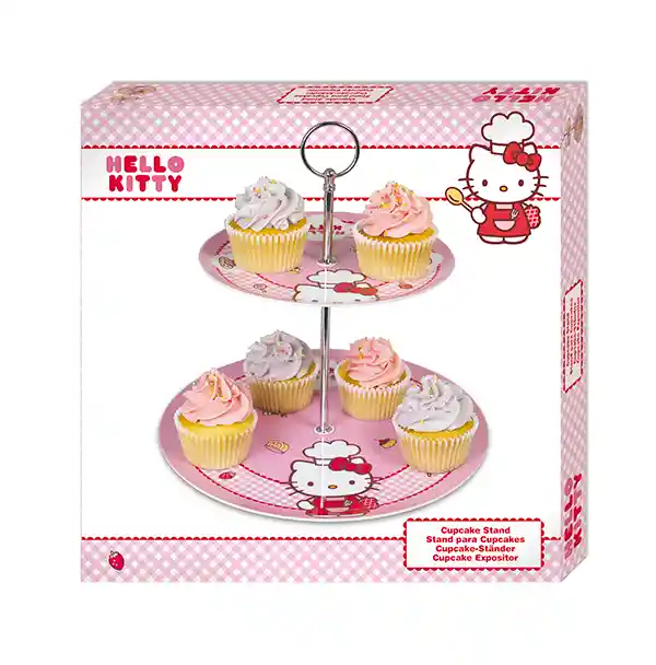 Bandeja Melamina Cupcakes 19 Y 26 Cms Hello Kitty