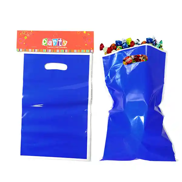 Bolsa Dulce Perlada Azul 10 Unidades