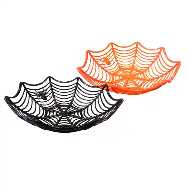 Fuente Halloween Telaraña 28 Cm 1 Unidad