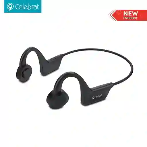 Auricular Celebrat Se3 Bluetooth 5.3 Negro Deportivos Ear-canal Open