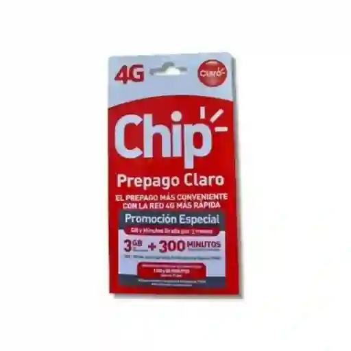 Chip Claro - Incluye 1 Gb Y 50 Minutos.