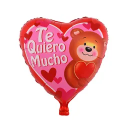 Globo Mylar 18" Corazon Osito "te Quiero Mucho"