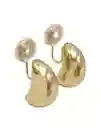 Aros Gota Huggies Chapado En Oro 18k Earcuff Sin Perforacion