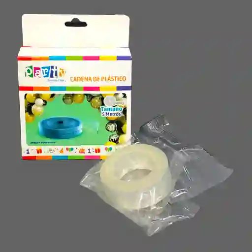 Cadena Plastica Organico 5 Mt.para Globos